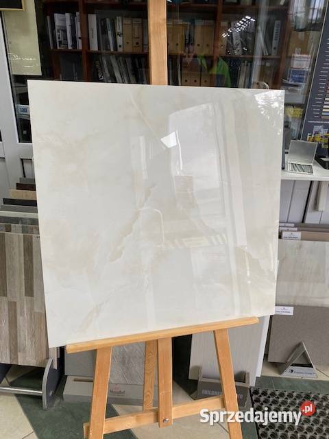 Płytka Poler gres 60x60 Onyx Beige Lux Budownictwo i akcesoria Zakopane