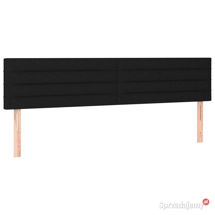 Zagłówek do łóżka z LED czarny 160x5x7888 Ramy i stelaże Warszawa