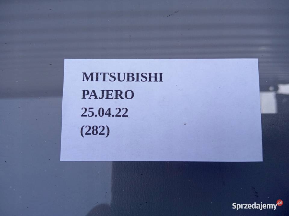 SZYBA DRZWI PRAWY PRZÓD MITSUBISHI PAJERO wielkopolskie Nowy Tomyśl