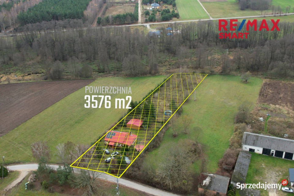 Dom z działką 3500m2CISZASPOKÓJZIELEŃ 7766zł/m2 mazowieckie Świeszewo