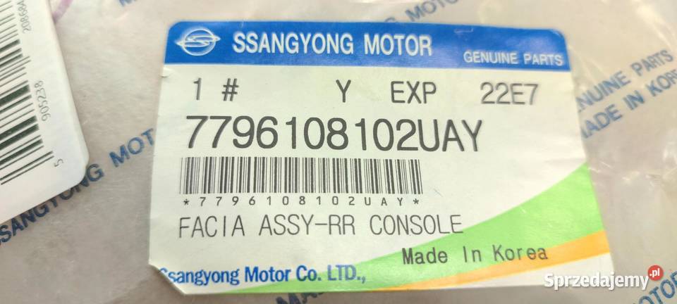 KRATKA NAWIEWU SSANGYONG REXTON 20022006