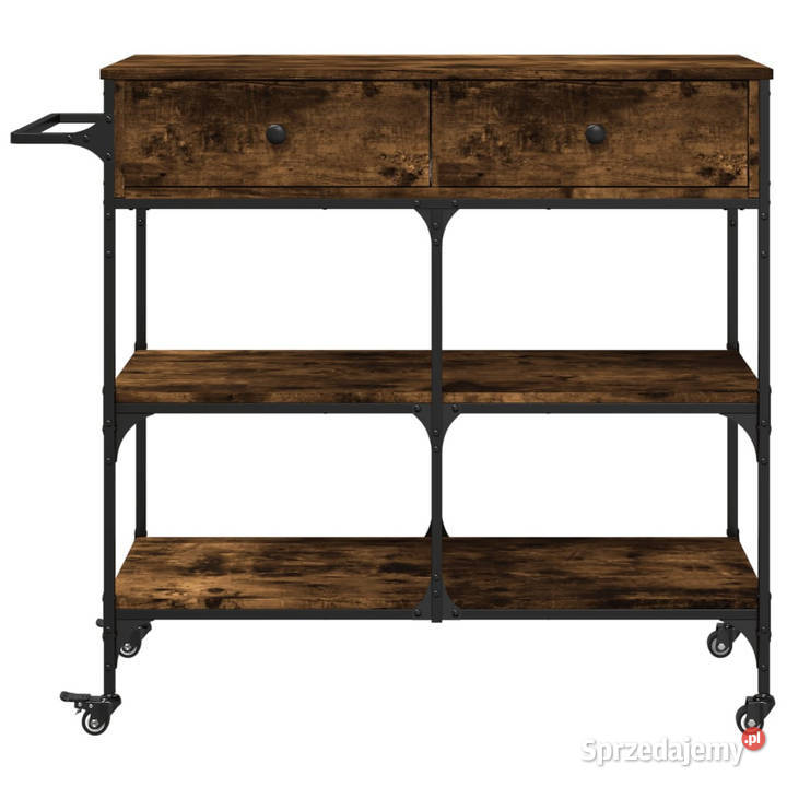 Wózek kuchenny przydymiony dąb 105x42x95