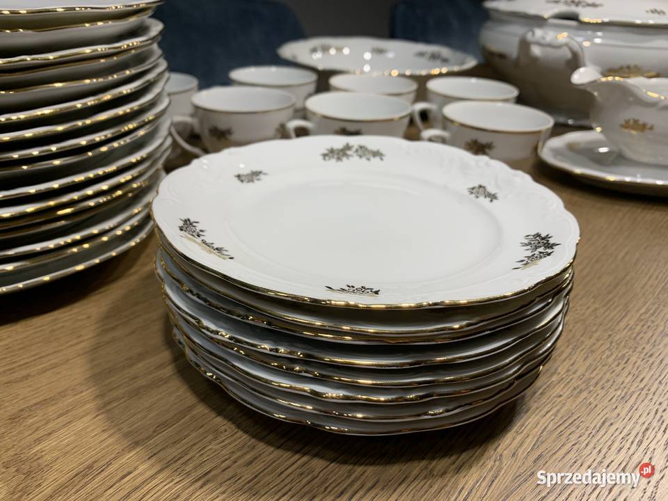 Serwis obiadowy porcelana Wałbrzych PRL Porcelana i szkło