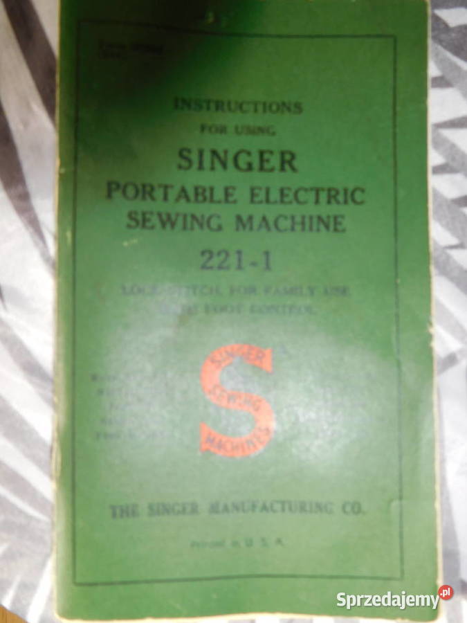 Elektryczna maszyna do szycia SINGER 1940 USA Warszawa sprzedam