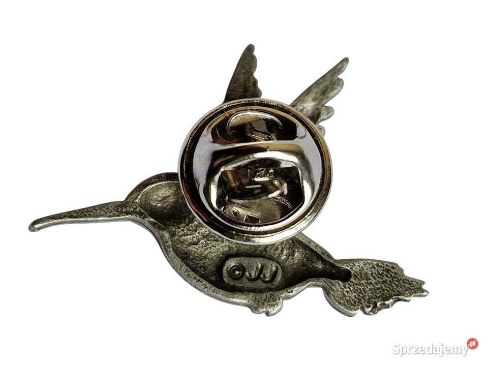 VINTAGE AUTORSKA BROSZKA CYNA JUBILERSKA KOLIBER Częstochowa