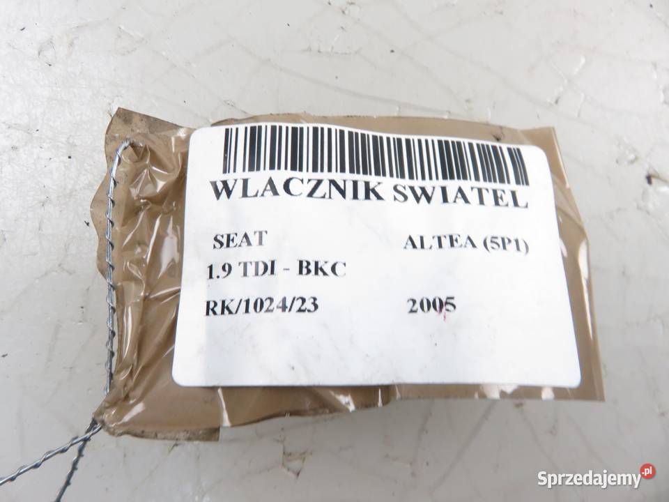 WŁĄCZNIK ŚWIATEŁ SEAT ALTEA 5P1941431AF sprzedam