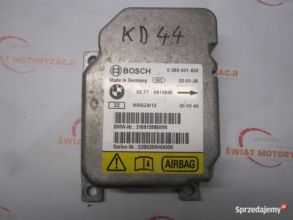 MINI COOPER R50 moduł AIRBAG 0285001430 6915886 Komputery Kielce sprzedam