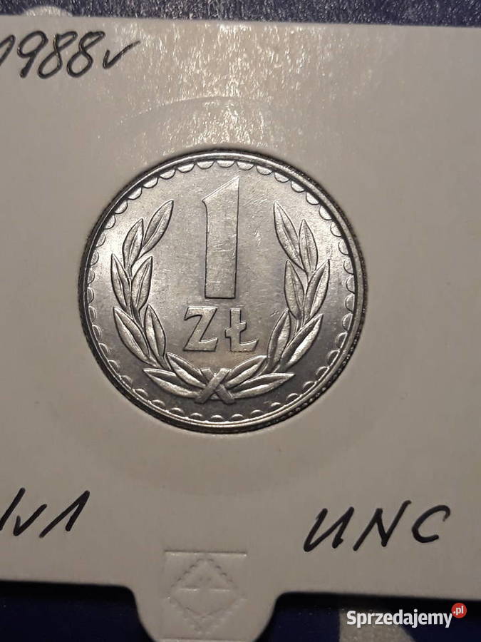 1 złoty 1988 r 1 mennicze Konin