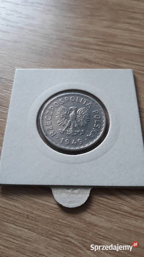 1 złoty 1949 r Aluminium 7 Super stan Numizmatyka Konin sprzedam