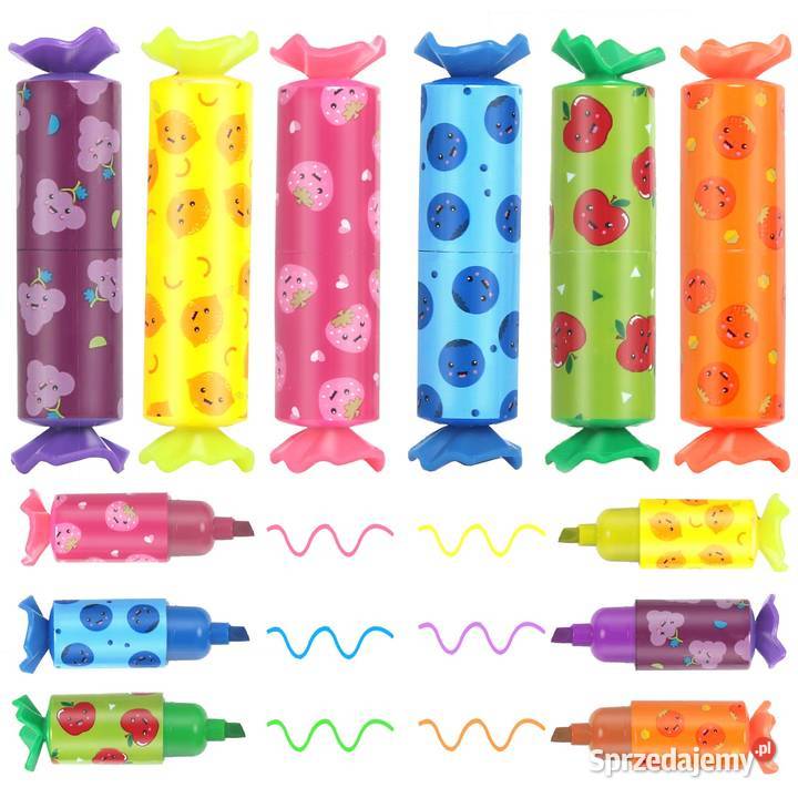 Zakreślacze w Kształcie Cukierków Dzieci Opole
