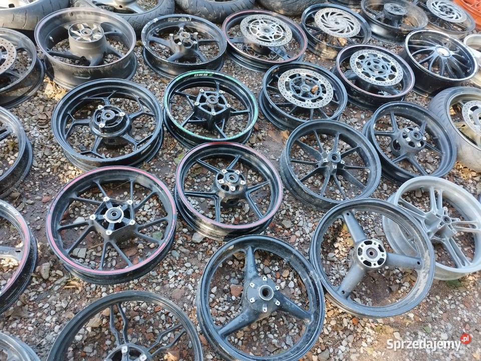 Felgi motocyklowe pakiet okazja 100 sztuk Słodków-Kolonia