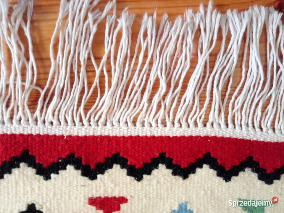 kilim wełniany ręcznie tkany rękodzieło NOWY Piotrówek