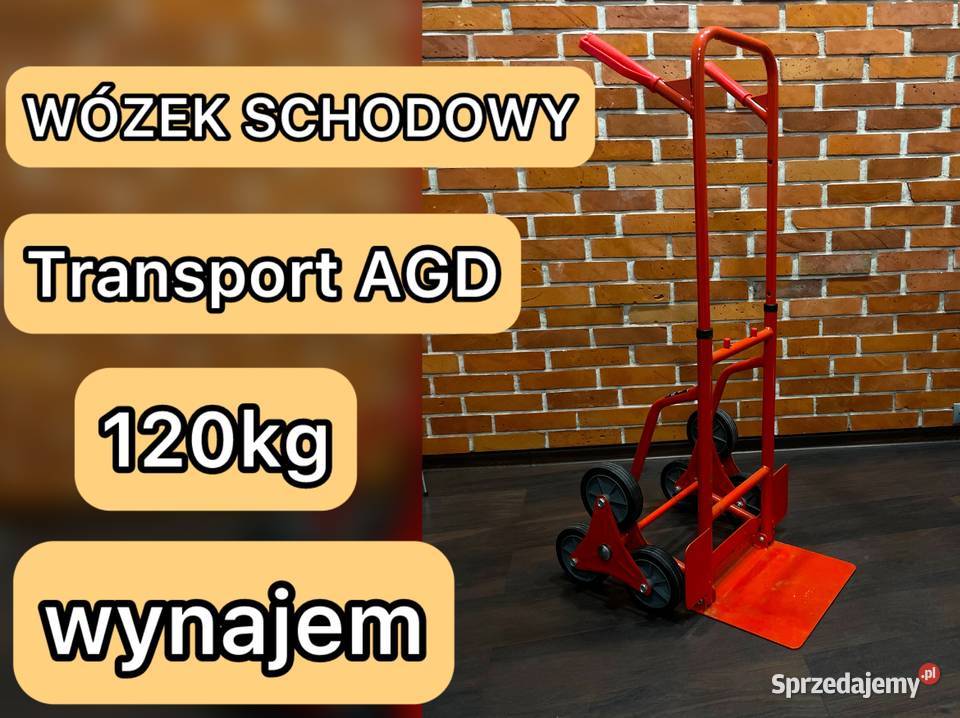 Wózek schodowy 120 do pralek i mebli AGD wynajem Zabrze
