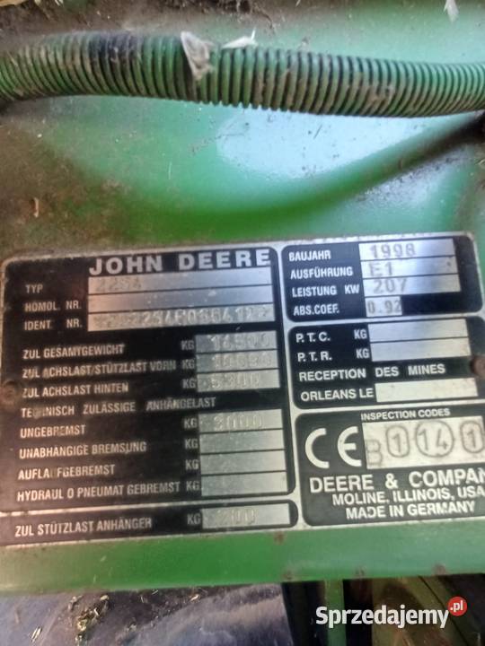 John Deere 2264 6m typ hedera 820