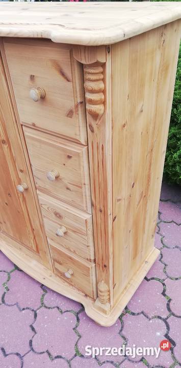 Komoda stylowa drewniana szafka sosnowa Garwolin sprzedam