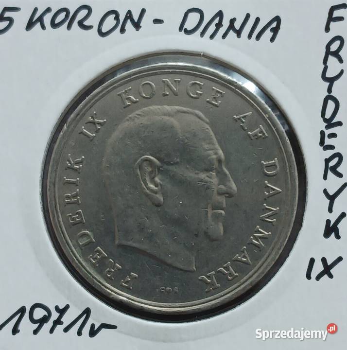 5 Koron Dania 1971 r Fryderyk IX