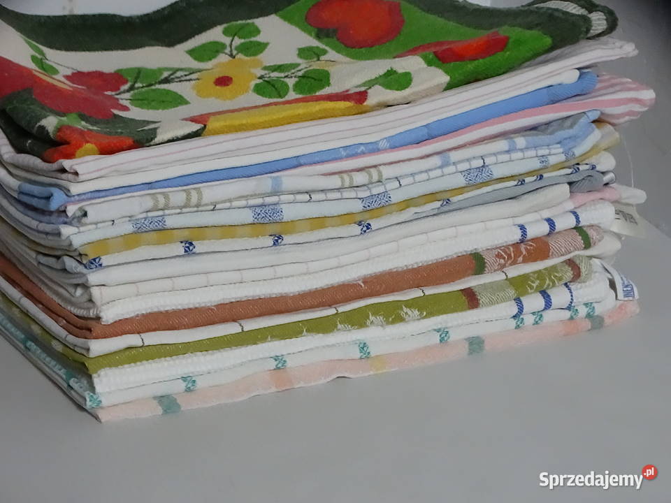 Zestaw 20 ścierek kuchennych bawełnianych RETRO lubelskie Biłgoraj
