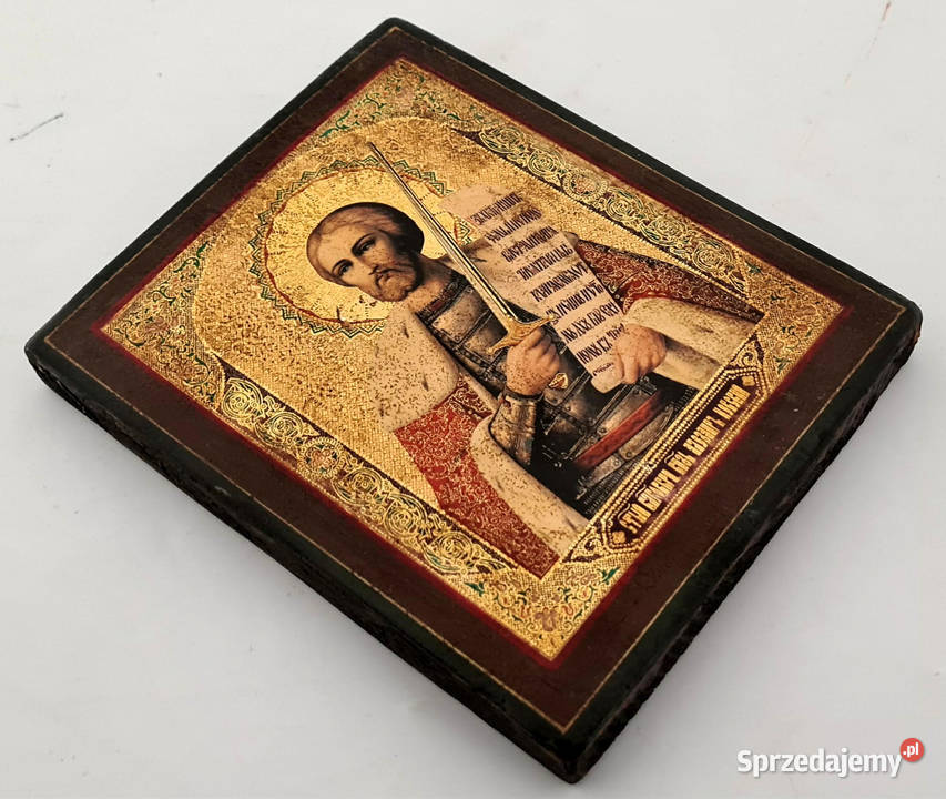Ikona Święty Aleksander Newski 020 Warszawa