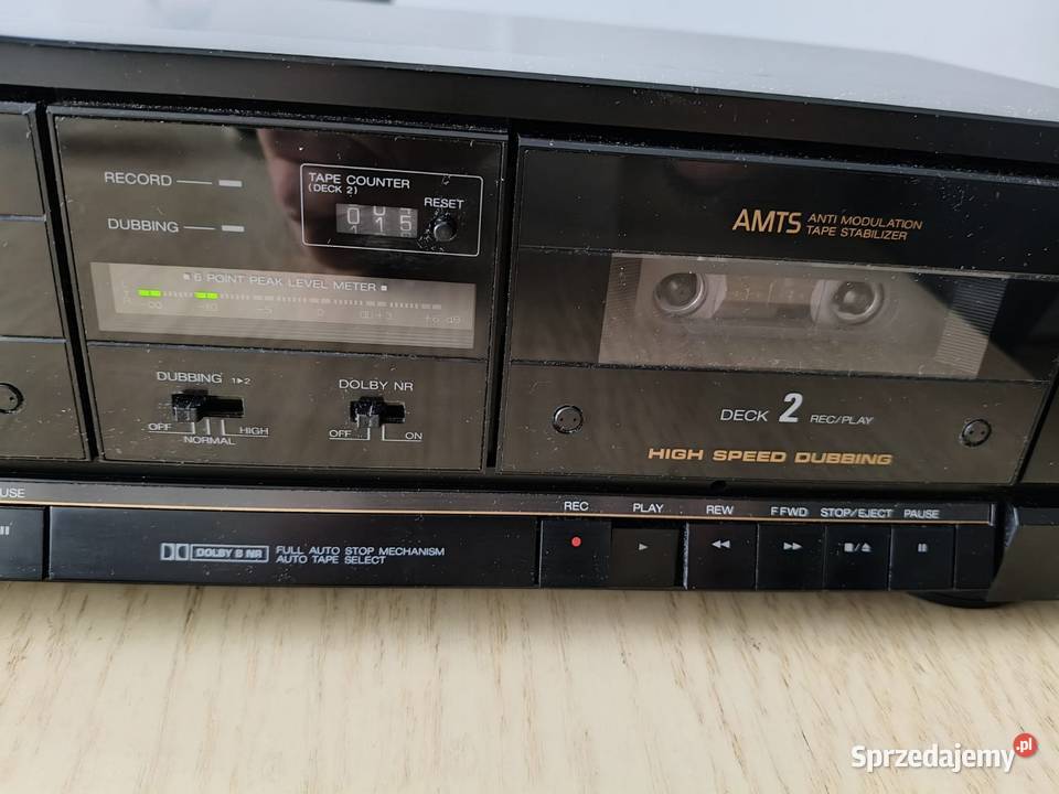 Magnetofon dwukasetowy deck AIWA ADWX333Z made Tychy