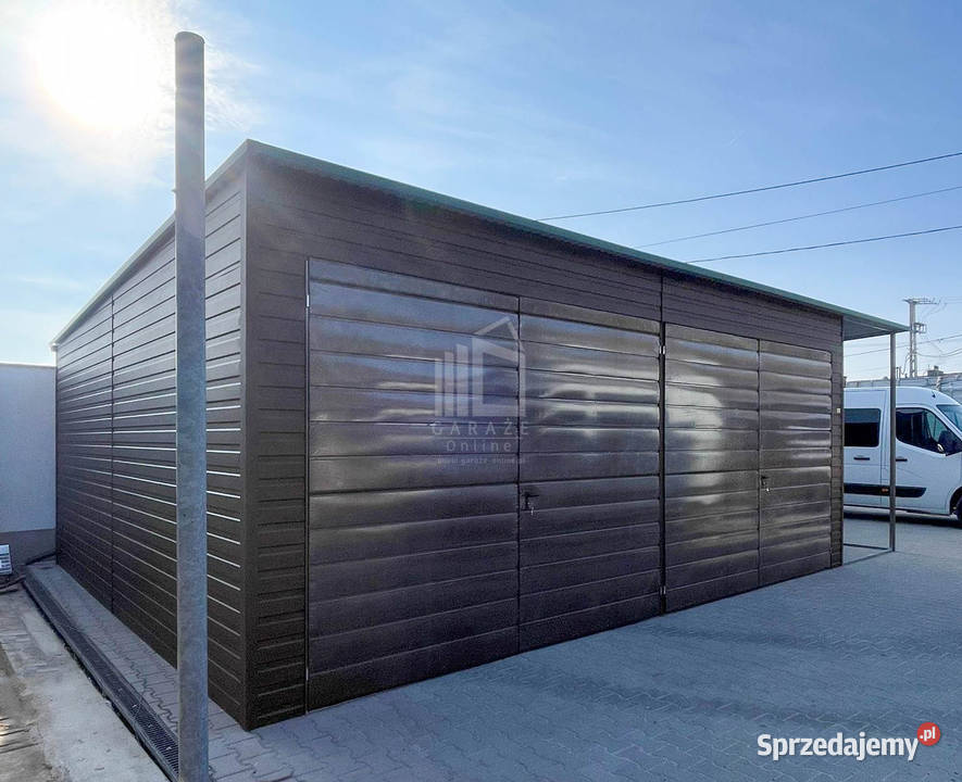 Garaż blaszany 7x6m wiata 16m 2x Brama 394zł/m2 Sprzedaż Nowogard