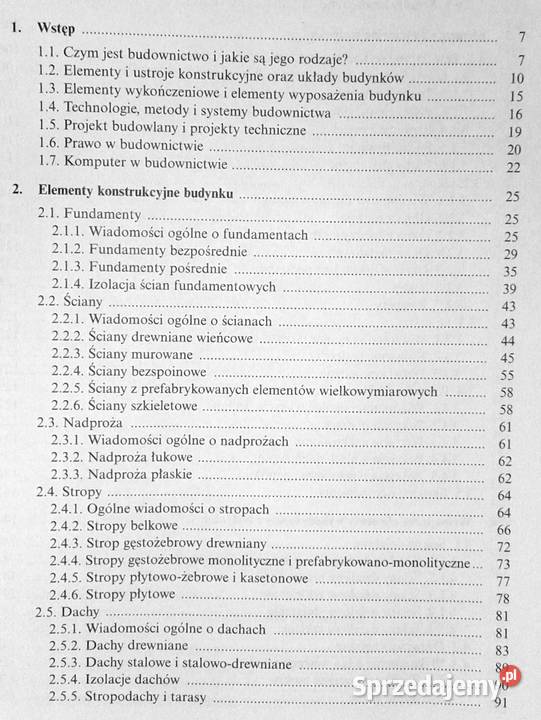 Technologia Zarys budownictwa ogólnego Konrad Chełm