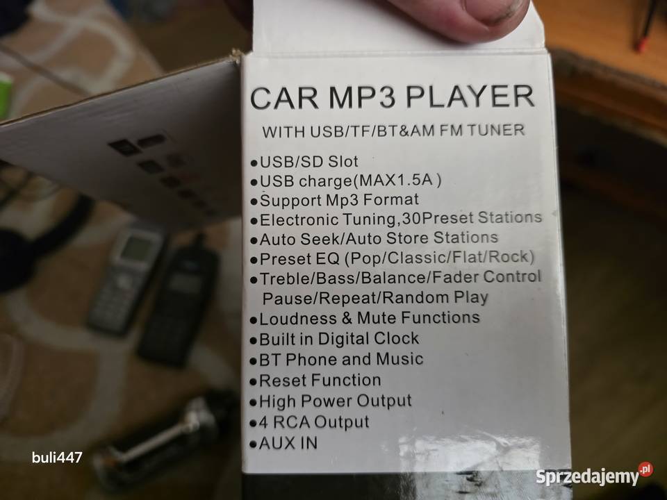 radio odtwarzacz usb bluetooth do samochodu śląskie Chełm Śląski sprzedam