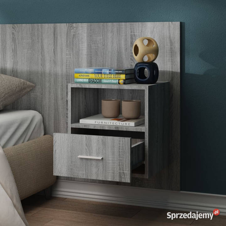 Wiszące szafki nocne 2 szary dąb sonoma WM816967 Warszawa