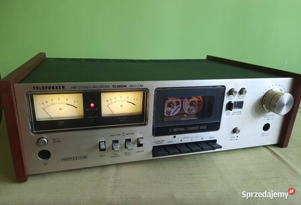 Kolekcjonerski Magnetofon kasetowy Telefunken TC kujawsko-pomorskie Grudziądz