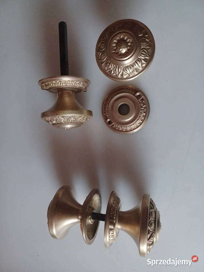 Klamki gałki mosiężne obrotowe wielkopolskie
