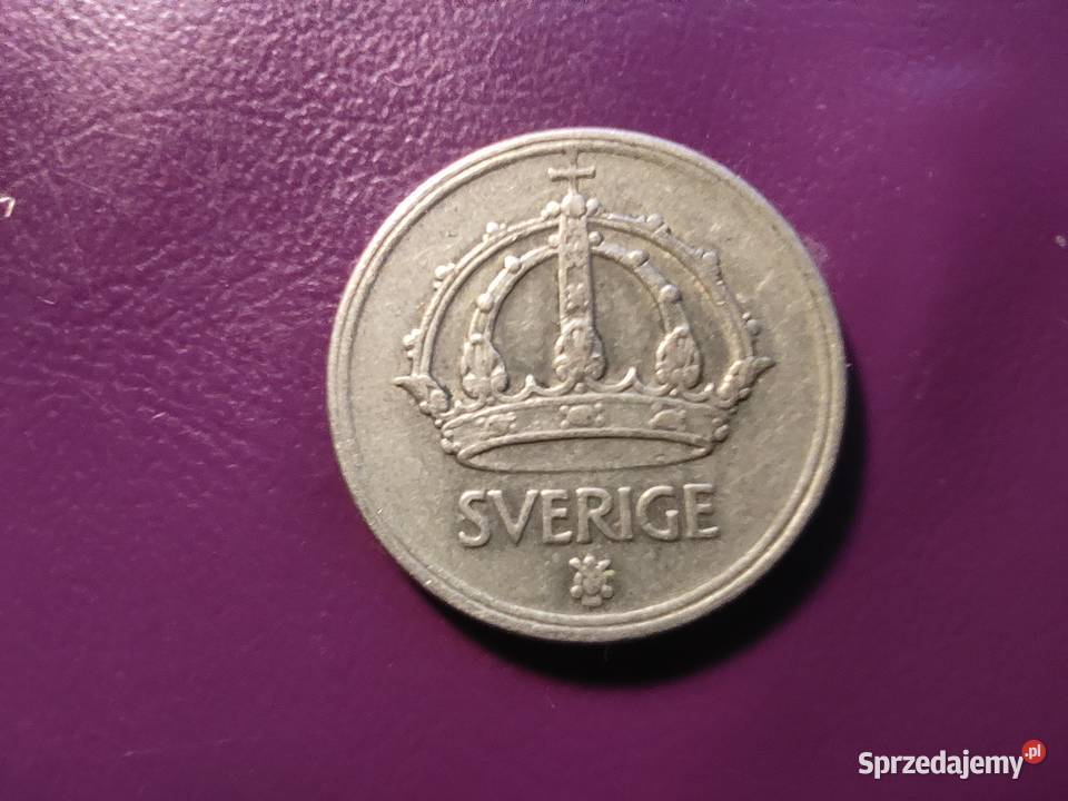 Moneta 50 ORE 1945 G SZWECJA Srebro ŁadnaRzadka Pruszków