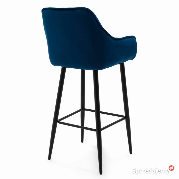 Granatowy Hoker Tapicerowany Siena Wysyłka 24H Tarchały Małe