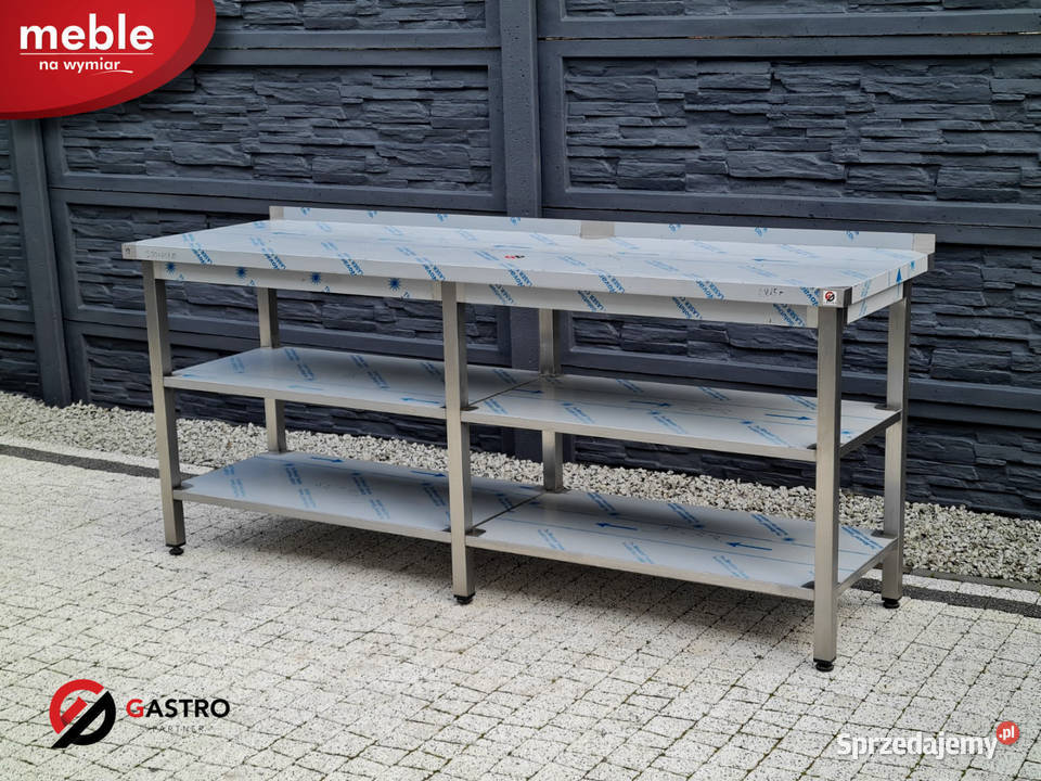 Stół gastronomiczny z 2 półkami wym 2000x600x850 Ostrów Wielkopolski