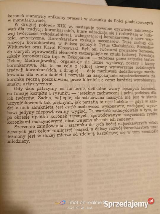 Koronkarstwo Steczek książki Warszawa księgarnia Książki naukowe i popularnonaukowe