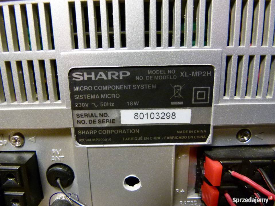 Mini wieża SHARP XLMP2H SPRAWNA MP3 wejście Line sprzedam