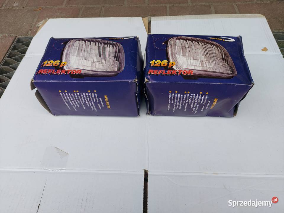 Fiat 126p lampy przód wesem oryginał PRL Poznań