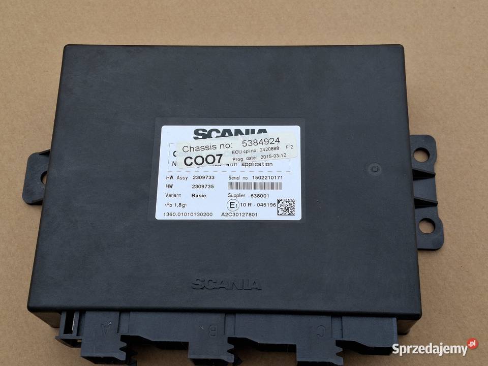 SCANIA R S KOORDYNATOR STEROWNIK C007 MODUŁ Bieleń sprzedam