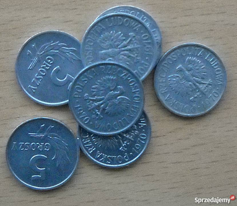POLSKA5 GROSZY1970 rALzzmSIEDEM SZTUKŁADNE mazowieckie Legionowo