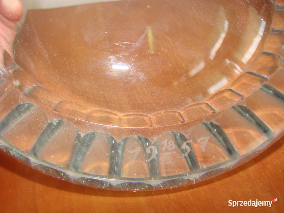 ciężka kryształowa popielnica Pruszcz Gdański