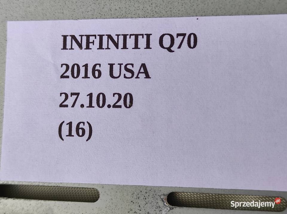 DESKA ROZDZIELCZA PASY AIRBAG INFINITI Q70 M37 Nowy Tomyśl