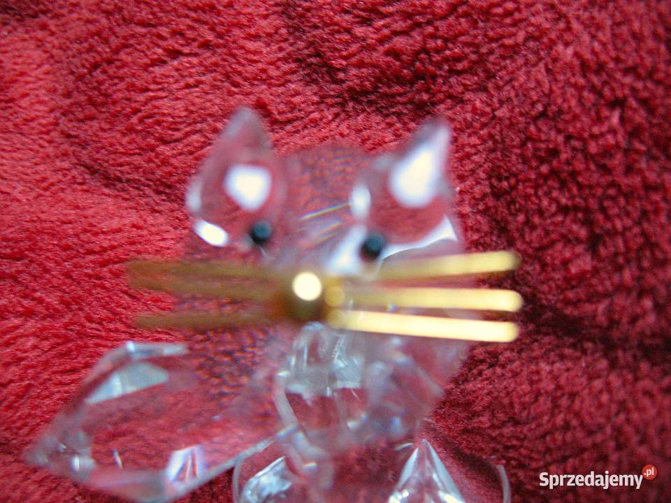Kot szkło szlifowane kryształowe figurka 45 x 4 Siedlce sprzedam