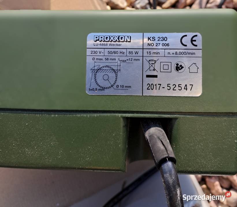 precyzyjna piła stołowa proxxon ks230 Wrocław