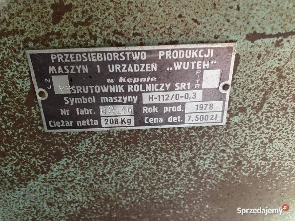 Śrutownik rolniczy sr1 Ropczyce