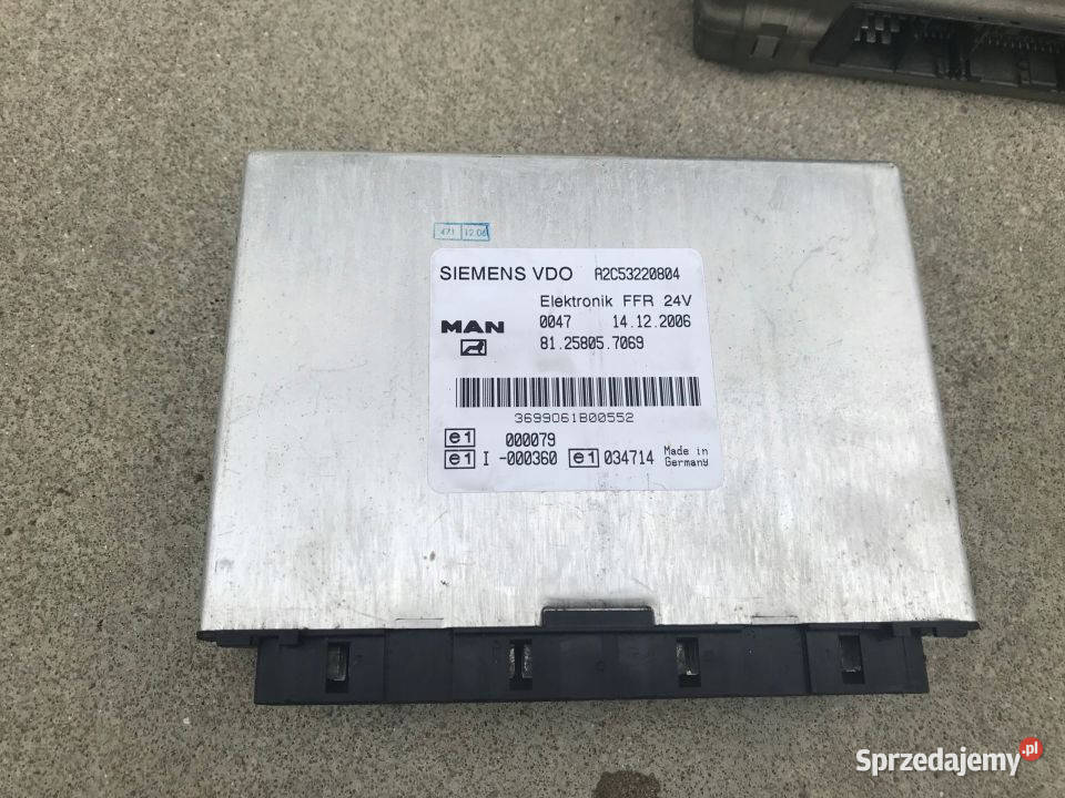 Sterownik VDO FFR MAN TGA A2C53220804 ciężarowe lubuskie sprzedam