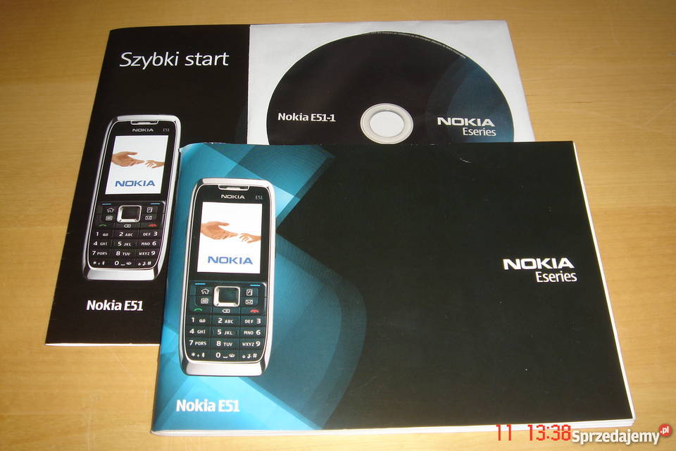 NOKIA E51 Instrukcja obsługi oraz oryginalna płyta CD