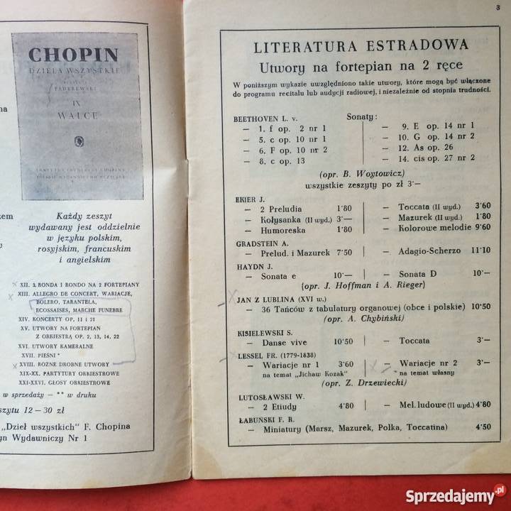 760 Program Koncertu Symfonicznego i Utwory Antykwariat Szczecin