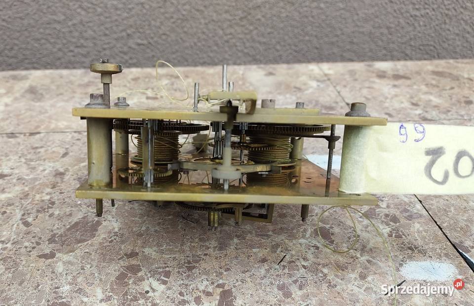 802 Mechanizm starego zegara linkowego żyłkowego pomorskie Tczew