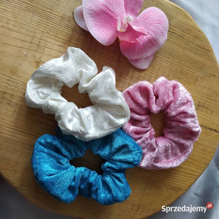 Gumki scrunchies z weluru Sędziszów Małopolski
