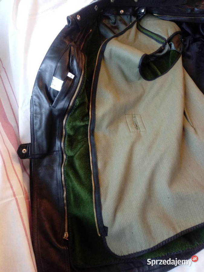 skórzana kurtka policyjna niemiecka męska na sprzedam