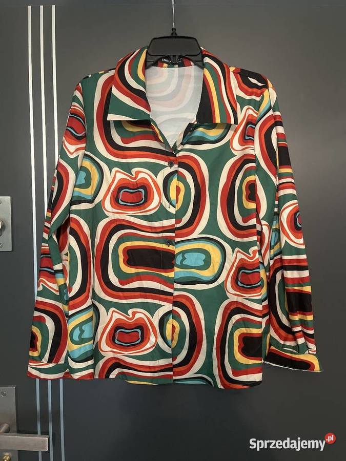 Shein koszula damska modny kolorowy wzór hit Choszczno