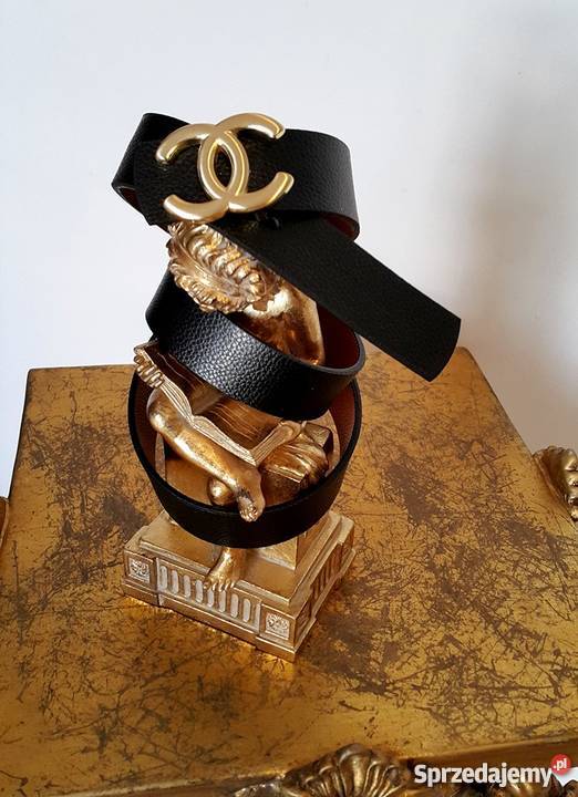 PASEK CHANEL DWUSTRONNY PASEK CC CZARNY RUDY Paski Bydgoszcz sprzedam